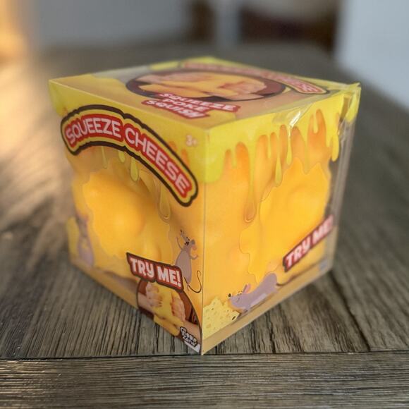 Giggle Zone Squeeze Cheese Block Large Squishy Sensory Fidget Stress Novelty Toy - Picture 3 of 10